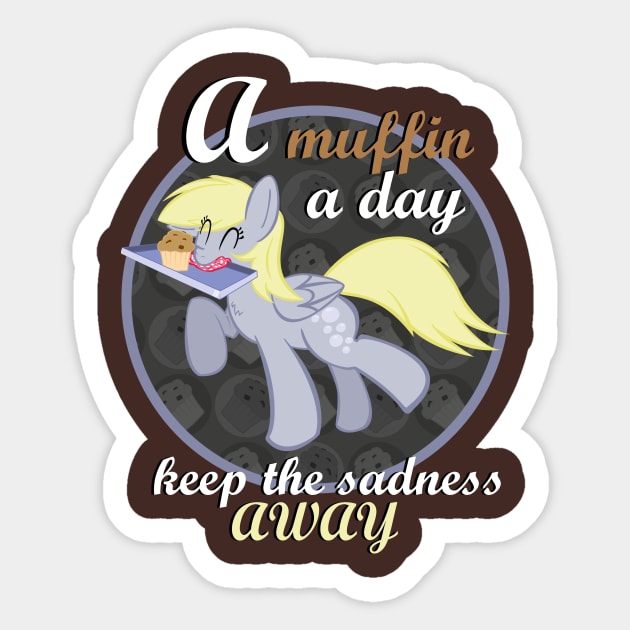 A Muffin a Day Sticker by DistopiaDesing